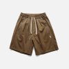 Concert Outfit Solid Zip Up Pocket Shorts