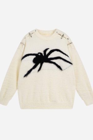 Concert Outfit Spider Warm Loose Sweater