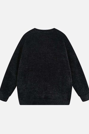 Concert Outfit Spider Warm Loose Sweater