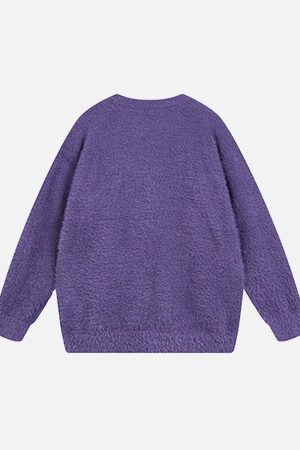 Concert Outfit Spider Warm Loose Sweater