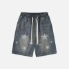 Concert Outfit Splash Ink Star Jorts
