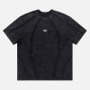 Concert Outfit Split Raw Edge Short Sleeve T-Shirt