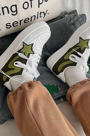 Concert Outfit Star Color Matching Casual Shoes