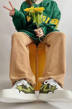 Concert Outfit Star Color Matching Casual Shoes