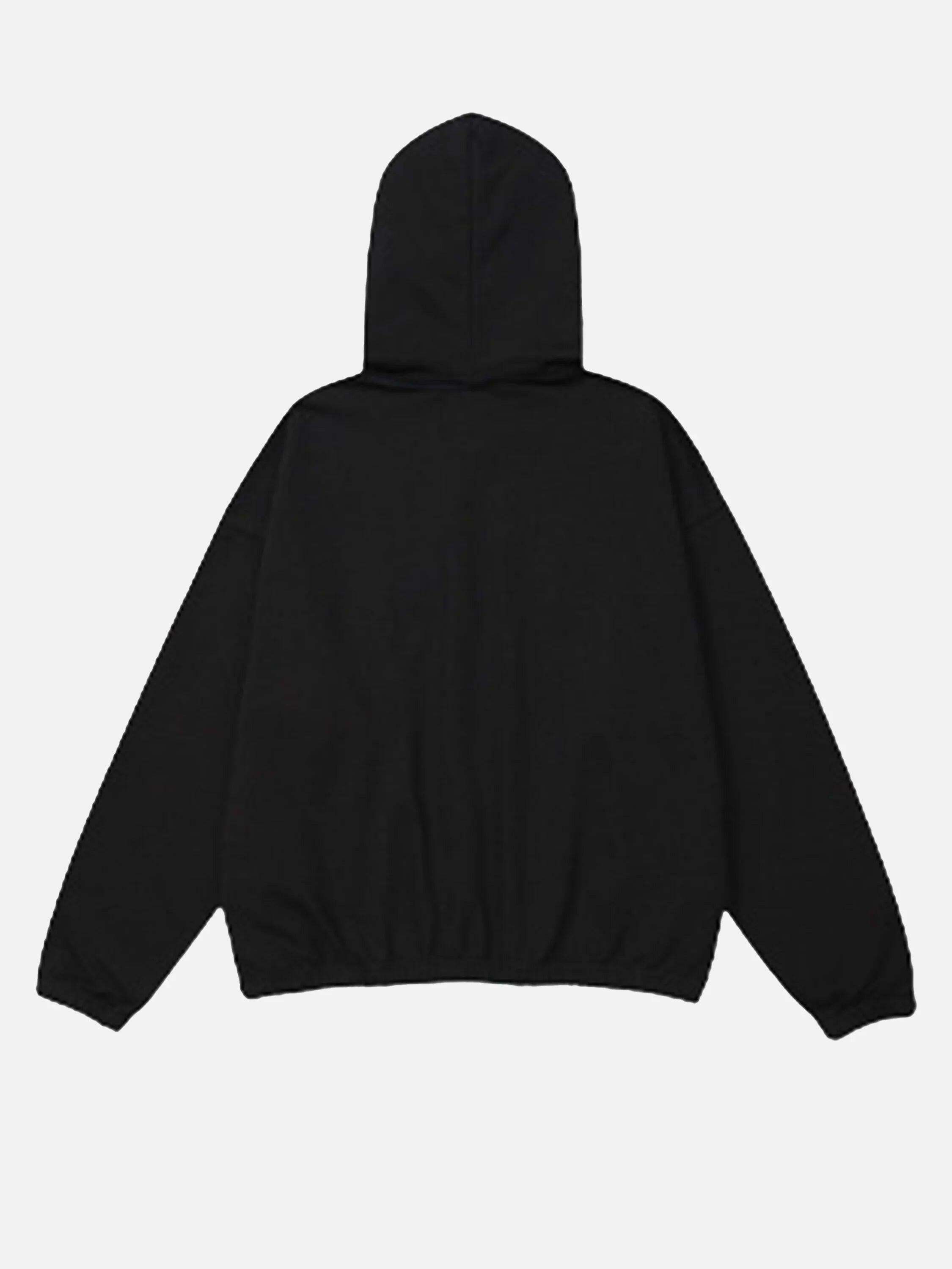 Concert Outfit Star Patchwork Half-Zip Hoodie