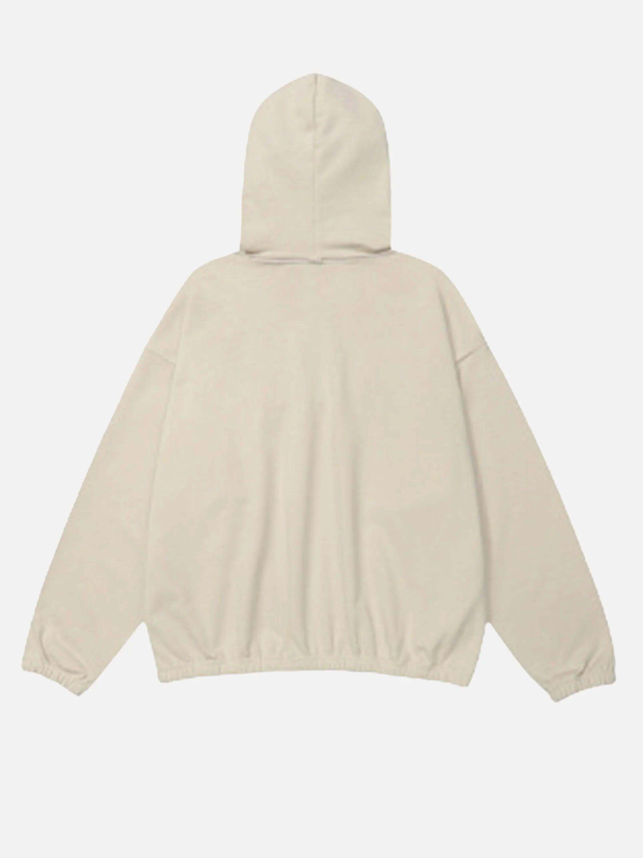 Concert Outfit Star Patchwork Half-Zip Hoodie