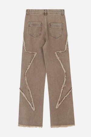 Concert Outfit Star Patchwork Jeans