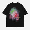 Concert Outfit Strawberry Embroidery Tee