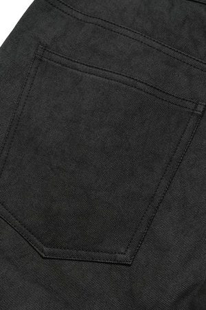 Concert Outfit Street Hip-Hop Structure Zipper Design Washed Jeans