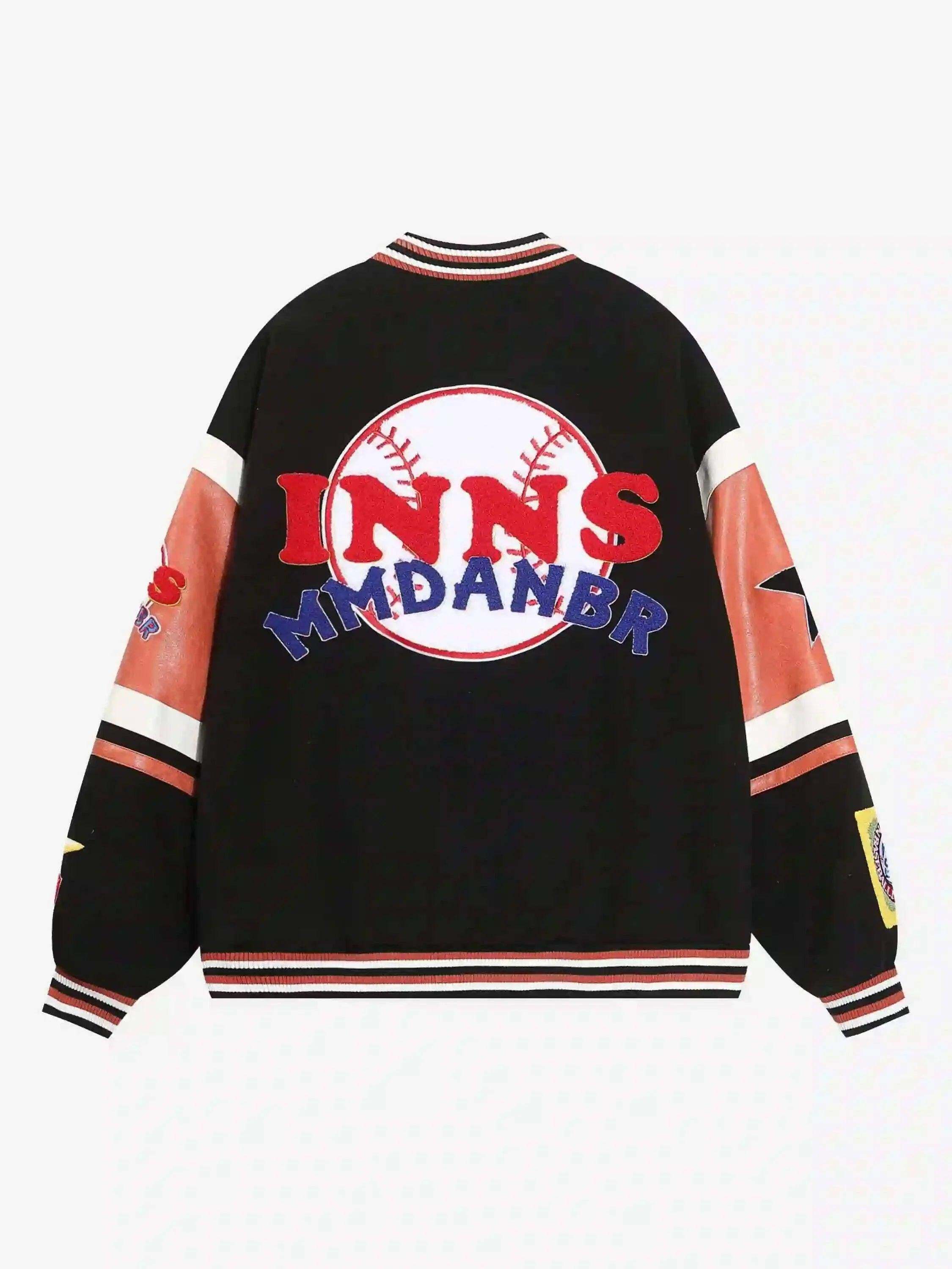 Concert Outfit Street Patchwork Embroidered Baseball Jacket