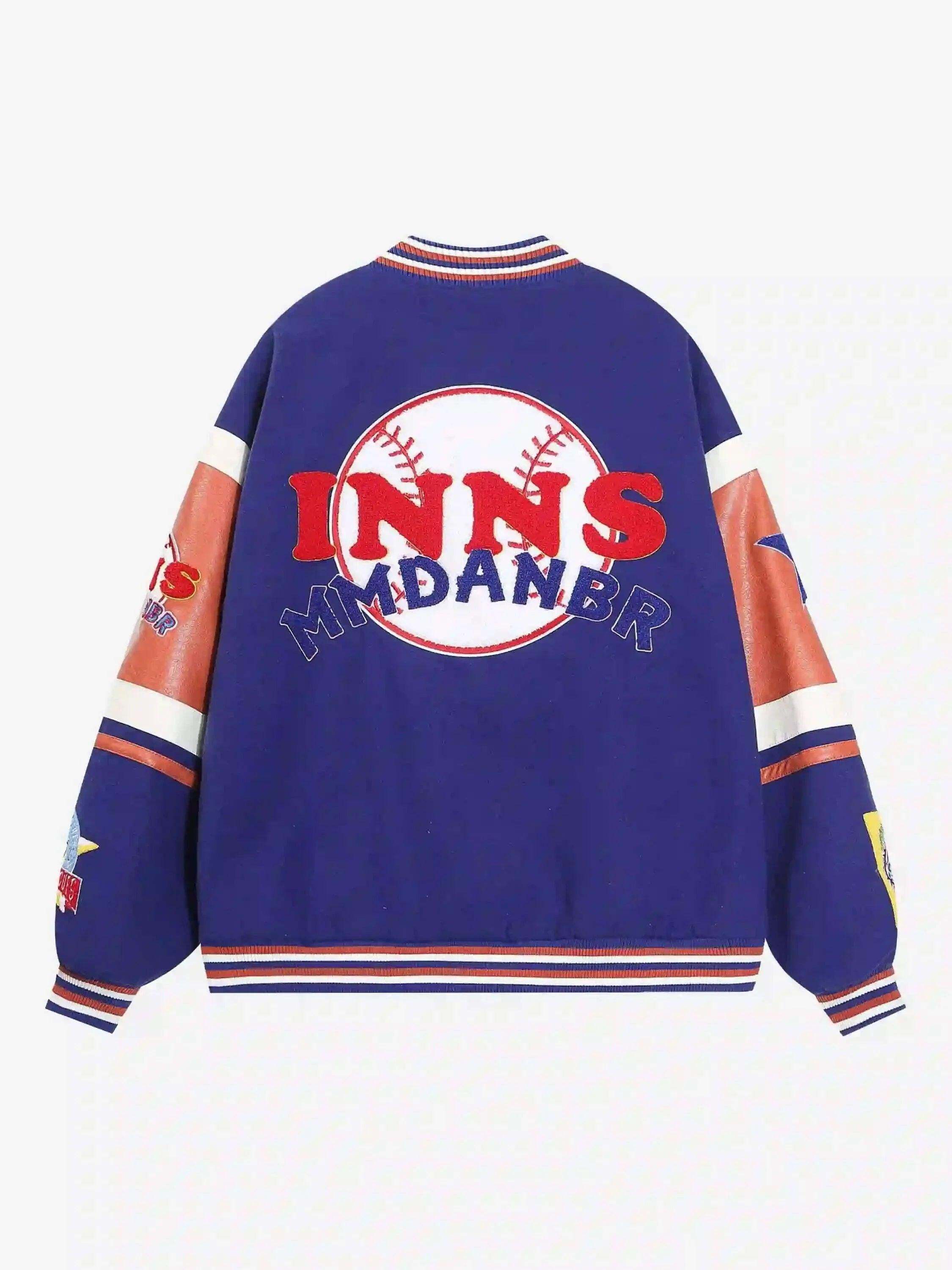 Concert Outfit Street Patchwork Embroidered Baseball Jacket