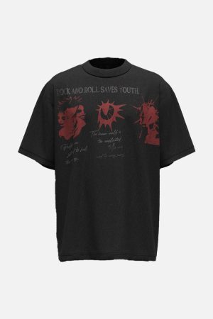 Concert Outfit Street Rock & Roll Graphic T-Shirt