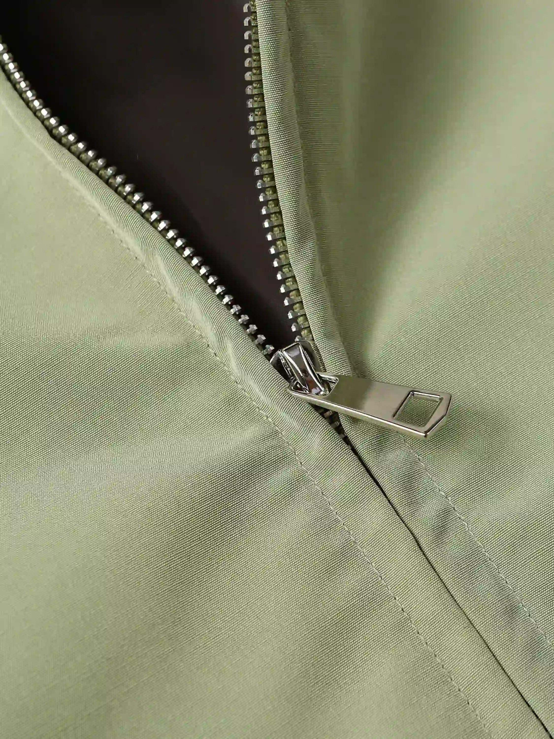 Concert Outfit Street Stars Embroidered Zip-Up Jacket