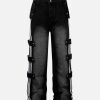 Concert Outfit Street Stripe Paneled Work Jeans