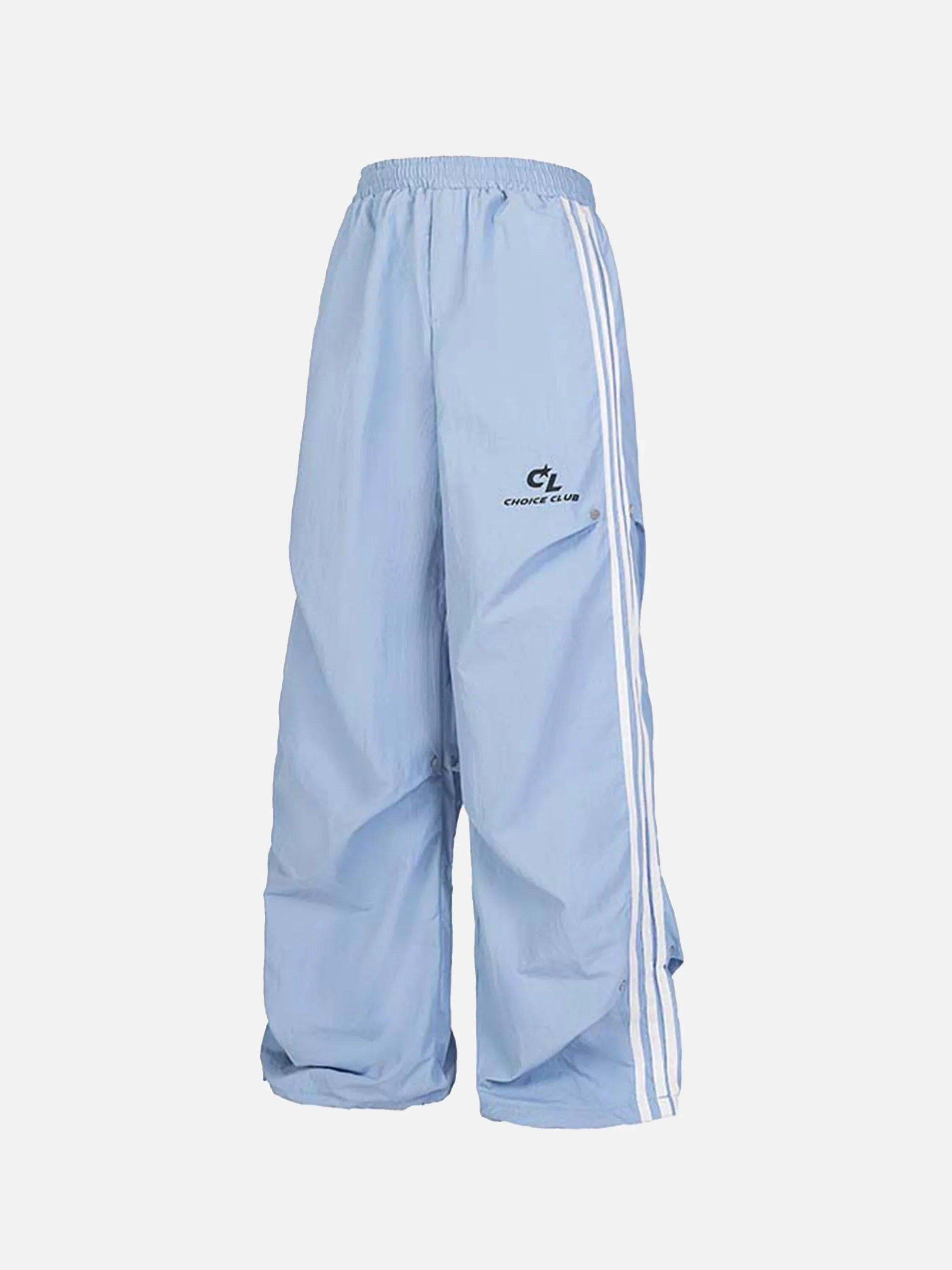 Concert Outfit Striped Pleated Sweatpants