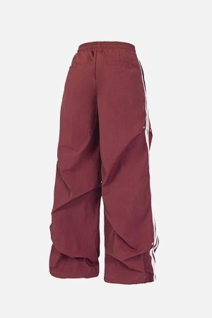 Concert Outfit Striped Pleated Sweatpants