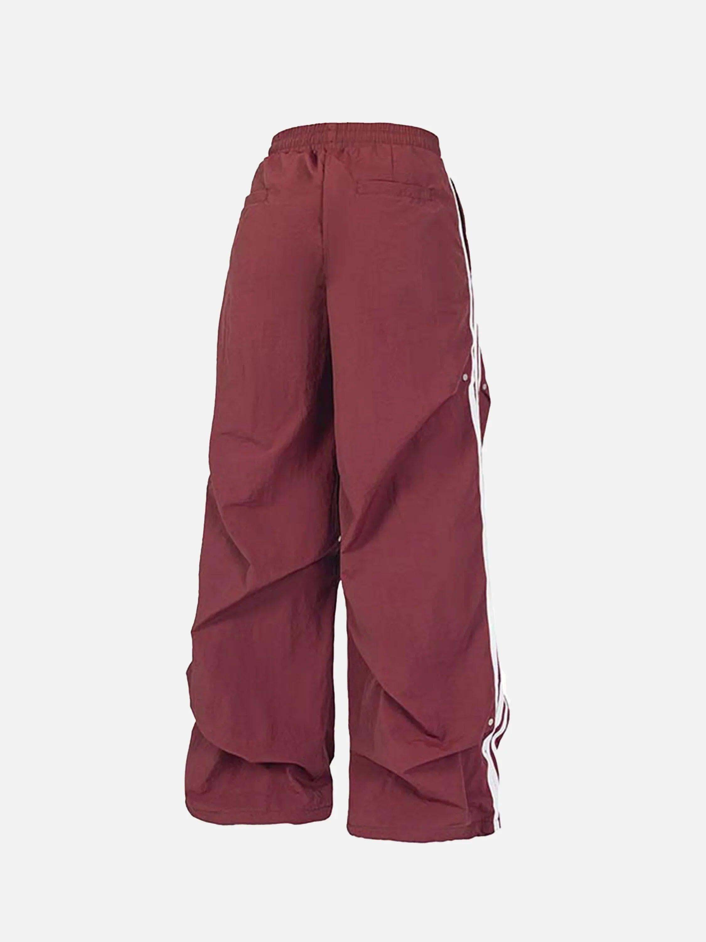 Concert Outfit Striped Pleated Sweatpants