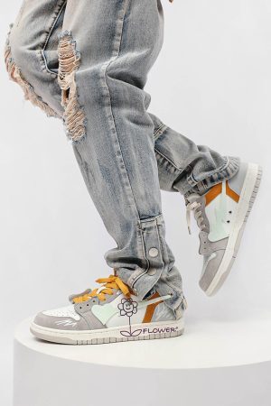 Concert Outfit Sunflower Hip-Hop Skate Shoes