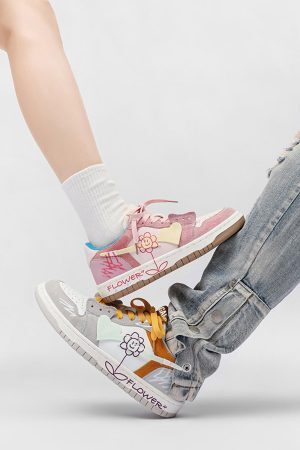 Concert Outfit Sunflower Hip-Hop Skate Shoes