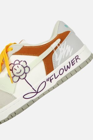 Concert Outfit Sunflower Hip-Hop Skate Shoes
