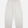 Concert Outfit Textured Structured Barrel Jeans