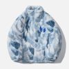 Concert Outfit Tie Dye Angel Bunny Label Sherpa Coat