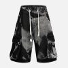 Concert Outfit Tie-Dye Drawstring Cargo Jorts