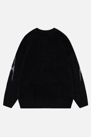 Concert Outfit Tribal Jacquard Knit Sweater