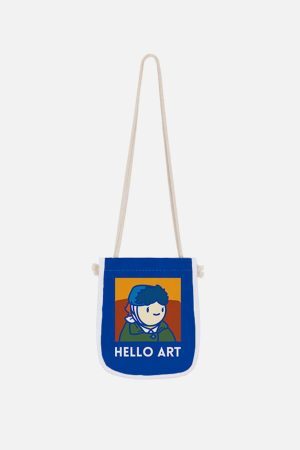 Concert Outfit Van Gogh Cartoon Printed Crossbody Bag