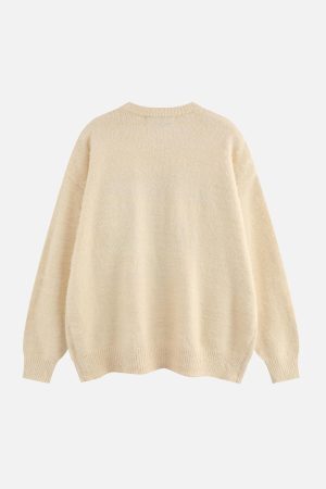 Concert Outfit Vinatge Cartoon Dog Cleanfit Sweater
