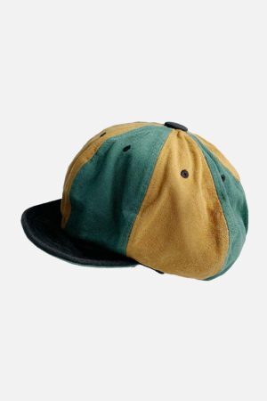 Concert Outfit Vintage Color Block Casual Hat