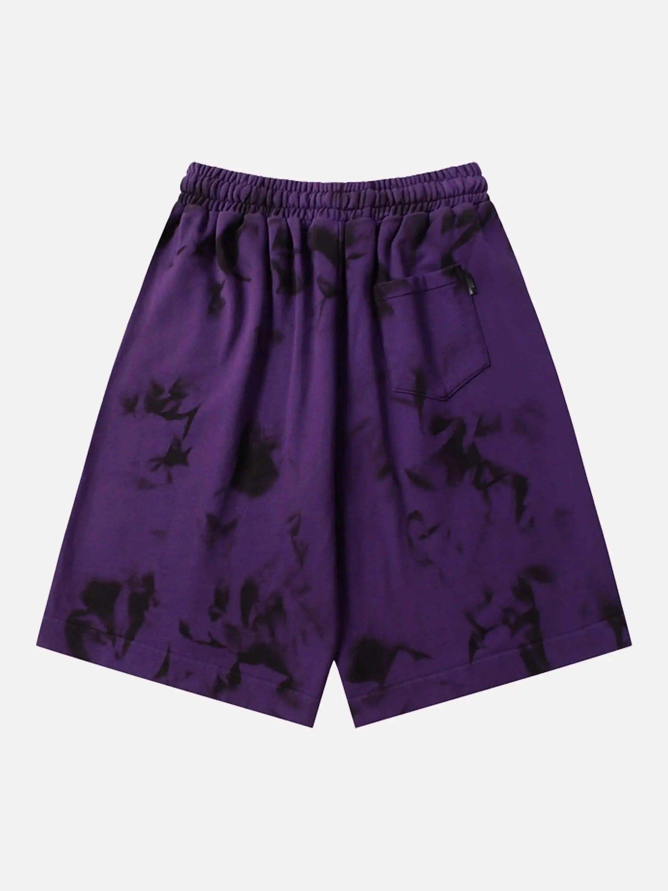 Concert Outfit Vintage Dirty Elastic Drawstring Loose Shorts