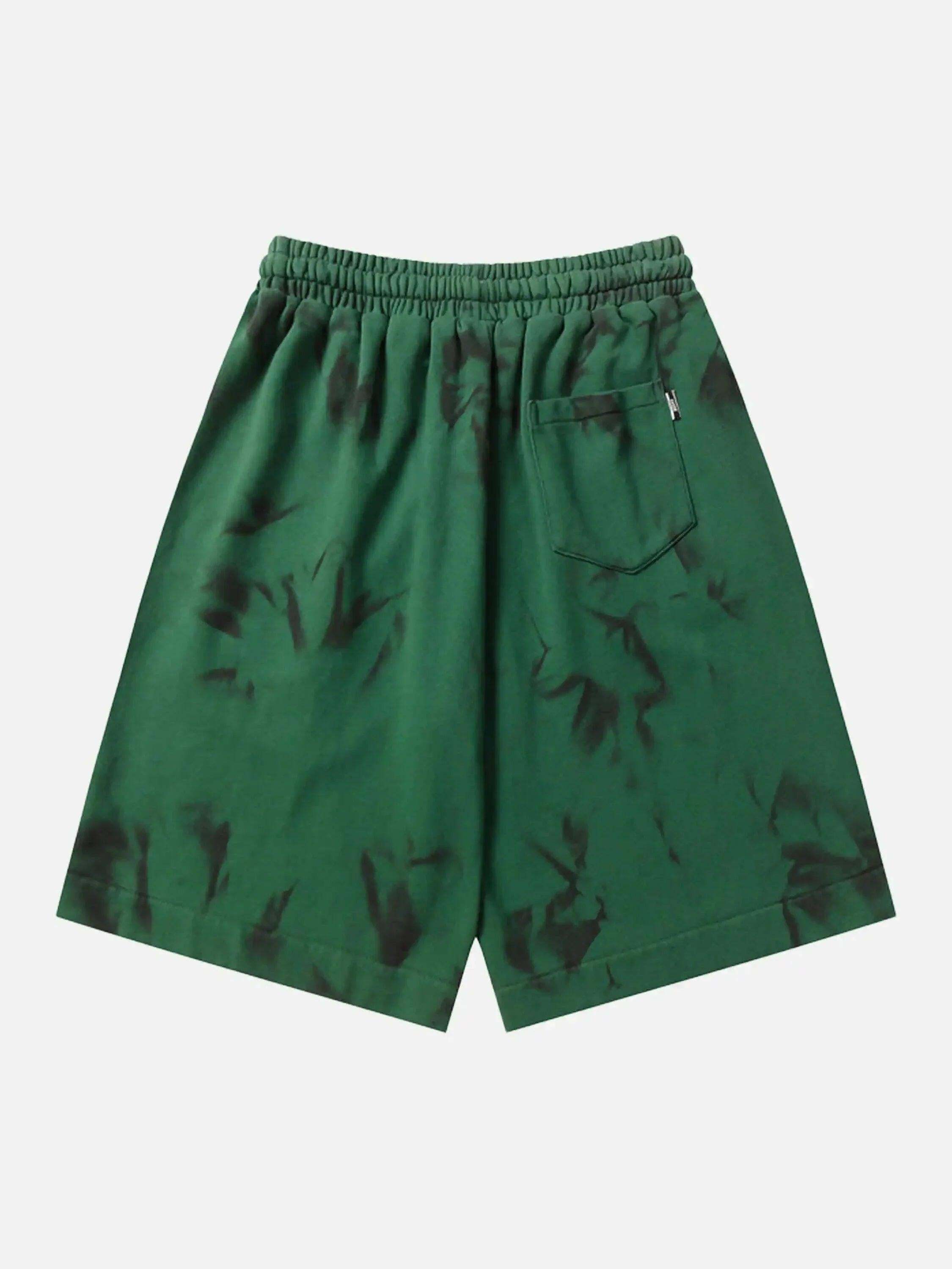 Concert Outfit Vintage Dirty Elastic Drawstring Loose Shorts