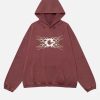 Concert Outfit Vintage Distressed Color Oversize Hoodie