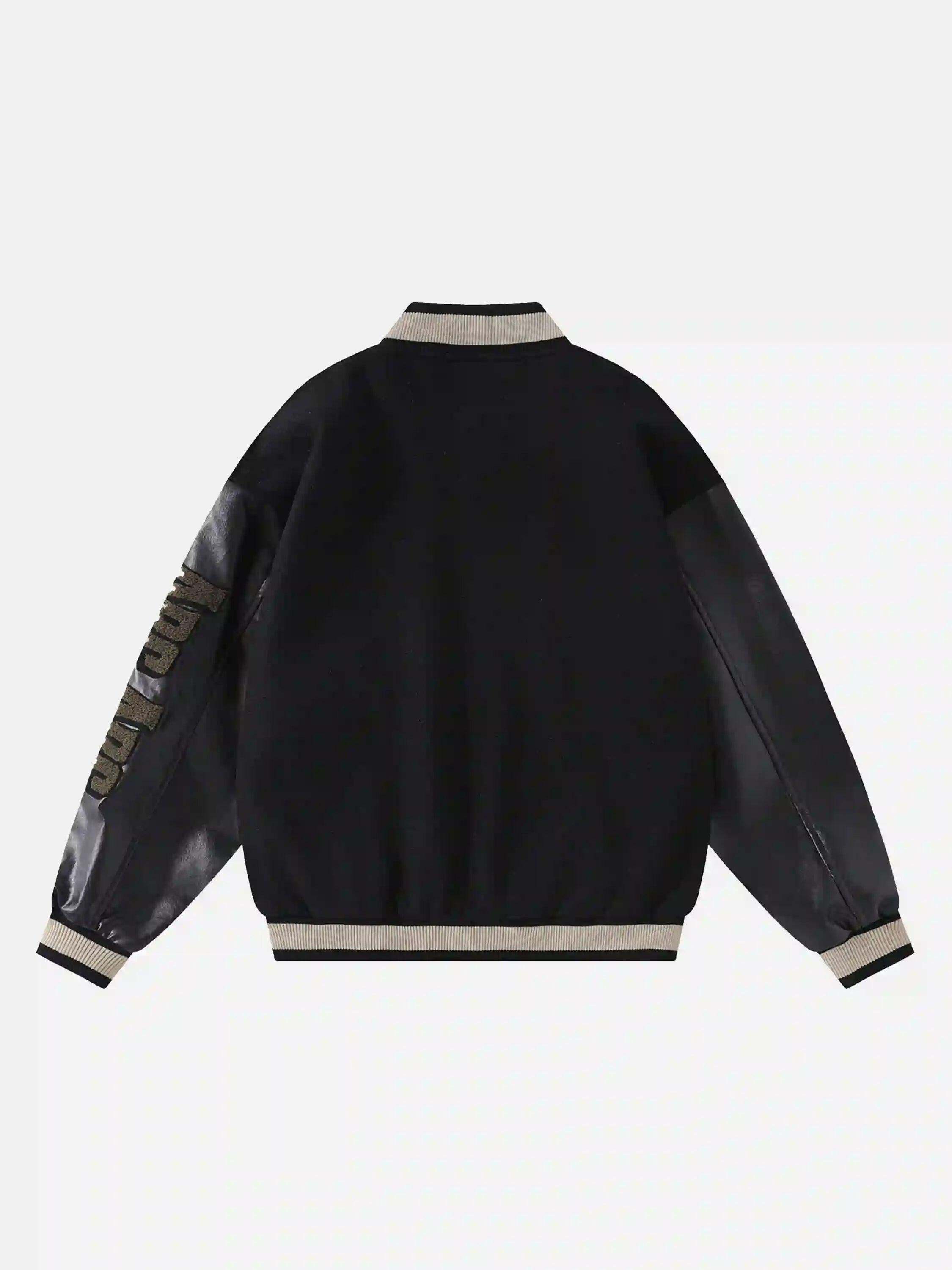 Concert Outfit Vintage Embroidered Baseball Jacket