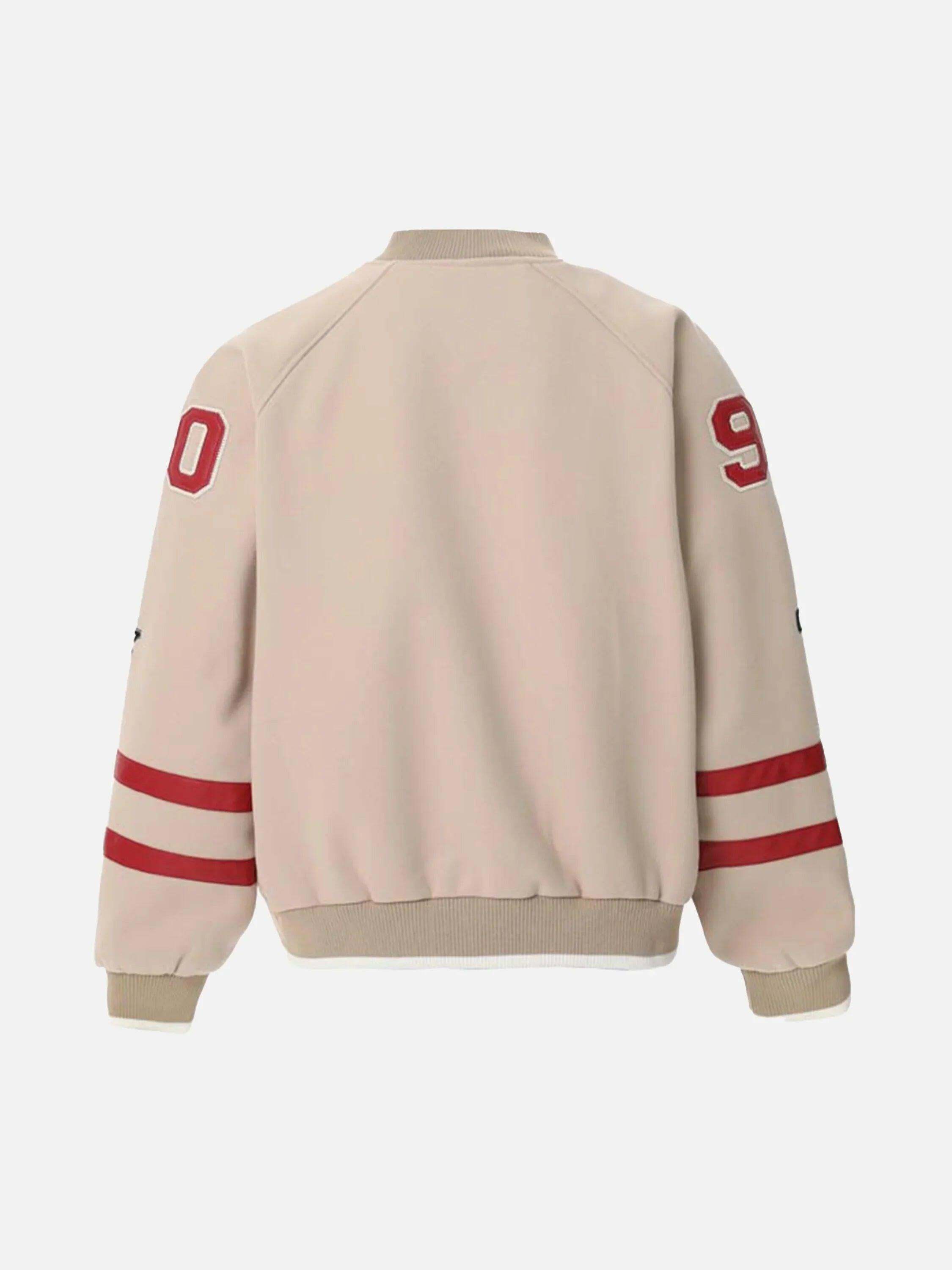 Concert Outfit Vintage Embroidered Varsity Baseball Jacket