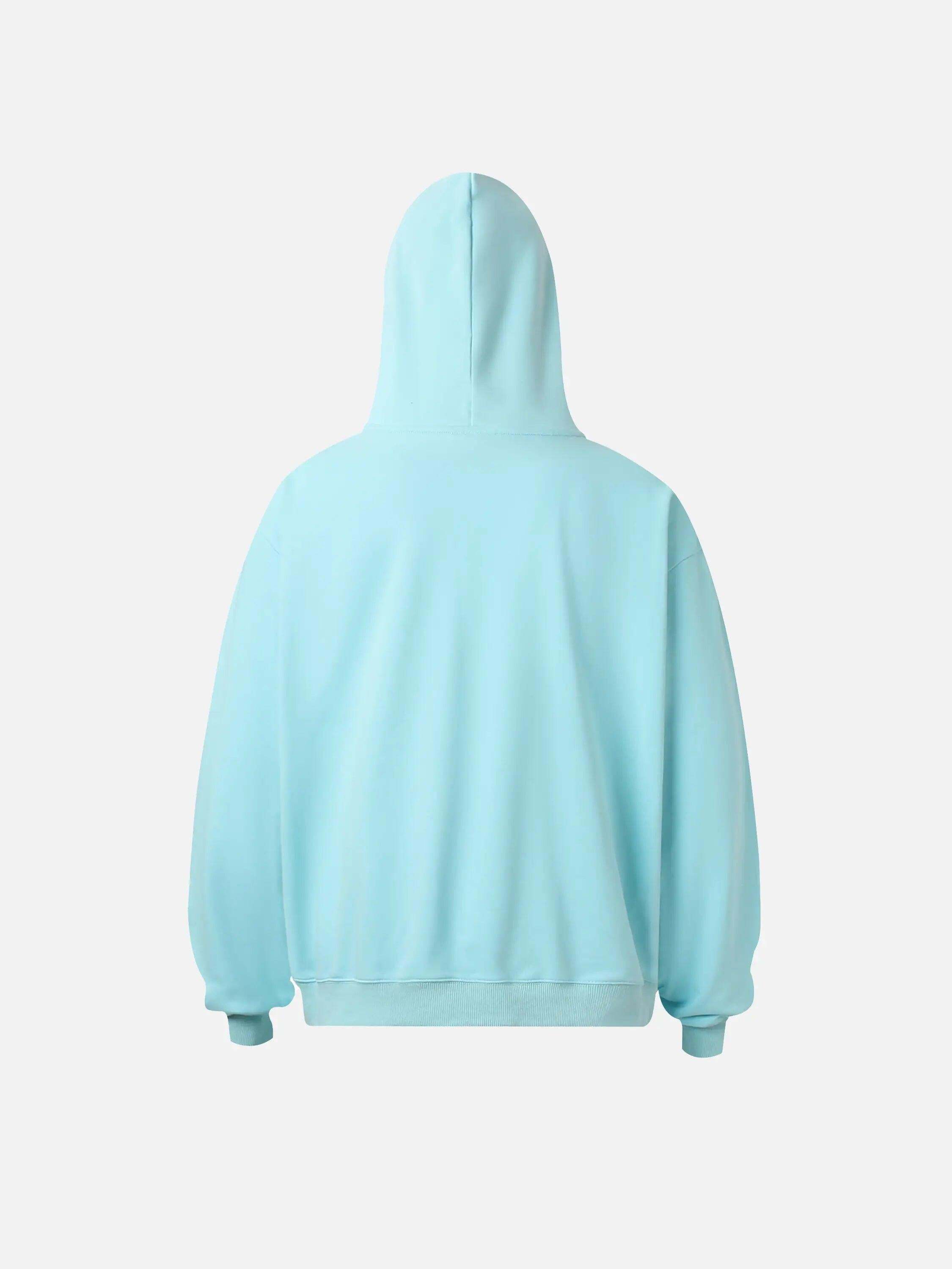 Concert Outfit Vintage Heart Print Hoodie