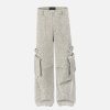 Concert Outfit Vintage High Street Side Big Pocket Pant