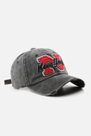 Concert Outfit Vintage Letter 'N' Baseball Cap