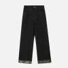 Concert Outfit Vintage Straight Leg Rolled Hem Jeans