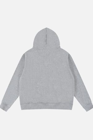 Concert Outfit Vintage Street Minimalistic Letter Leisure Hoodie