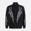 Concert Outfit Vintage Thorns Stand Collar Cardigan