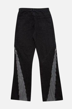 Concert Outfit Vintage Wash Adjustable Zip Jeans