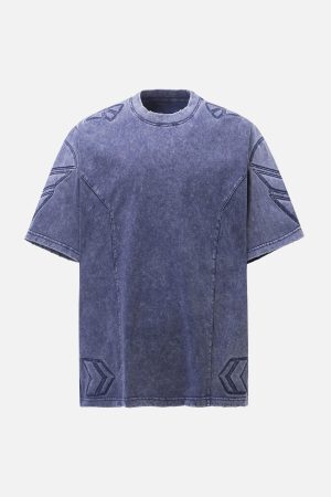 Concert Outfit Vintage Washed Crew Neck T-Shirt