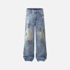 Concert Outfit Vintage Washed Dirty Jeans