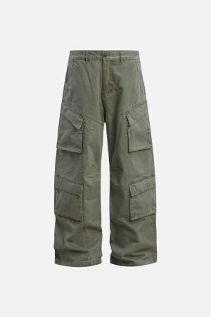 Concert Outfit Vintage Washed Distressed Cargo Pants