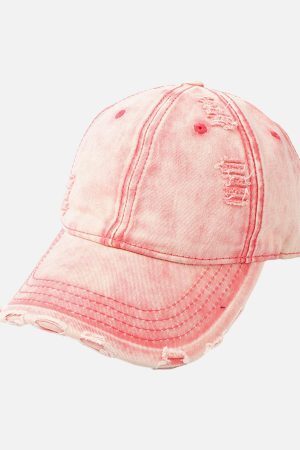 Concert Outfit Washed Denim Outdoor  Cap
