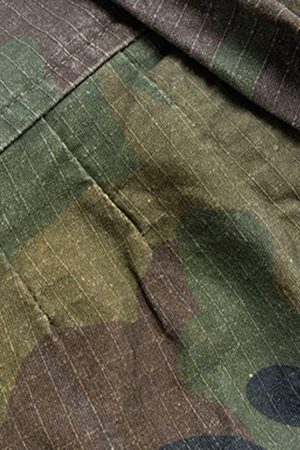 Concert Outfit Washed Destroyed Camouflage Drawstring Cargo Shorts