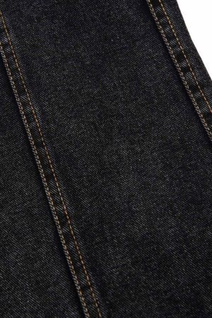 Concert Outfit Washed Distressed Deconstructed Split Jeans