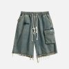 Concert Outfit Washed Fringe Jorts